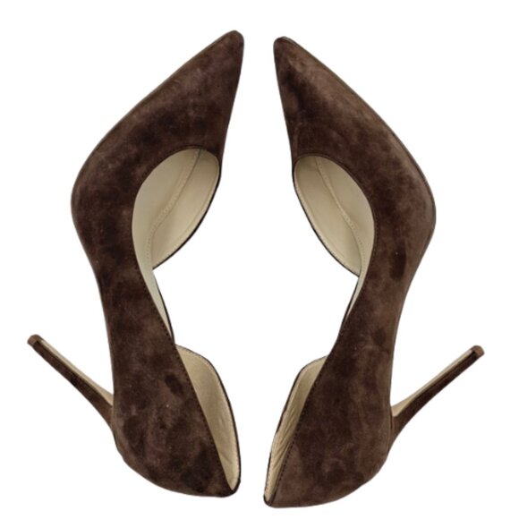 Women’s Nine West Folowe D’Orsay Pointed Toe Pumps – Brown Suede – Size 11 - Picture 5 of 9